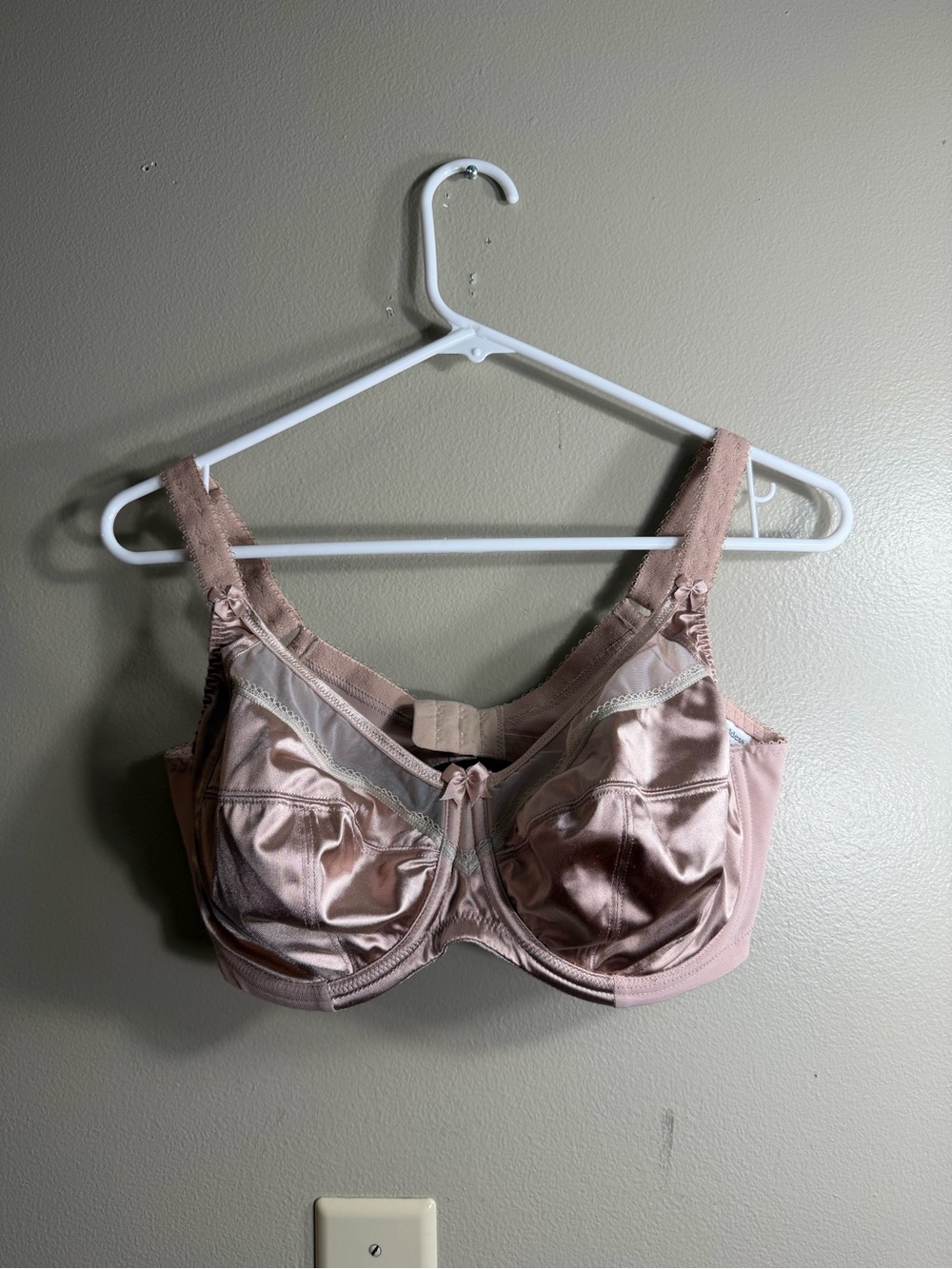 Goddess 36DDD Blush Satin Full Coverage Underwire Bra